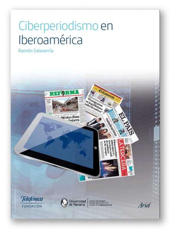 La portada del libro Ciberperiodismo en Iberoamerica del profesor Ramón Salaverría